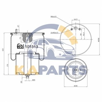 101313 FEBI BILSTEIN Пневмоподушка
