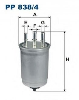 PP 838/4 FILTRON Фільтр палива