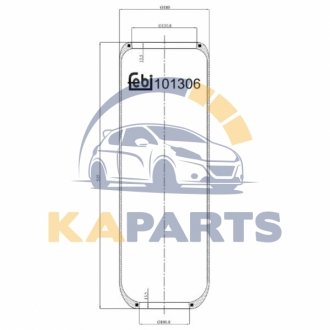 101306 FEBI BILSTEIN Пневмоподушка