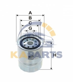 WF8100 WIX FILTERS Фільтр палива