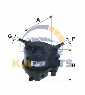 WF8302 WIX FILTERS Фильтр топливный