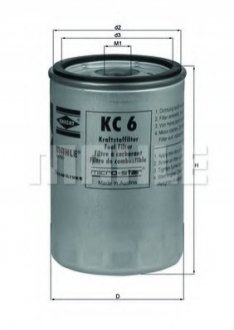 KC 6 MAHLE / KNECHT Фильтр топливный KHD,