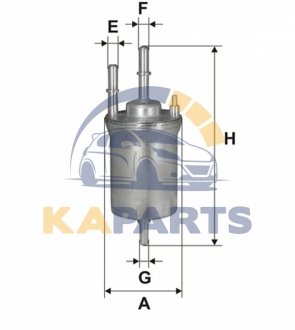 WF8317 WIX FILTERS Фильтр топливный Audi A3 II/Seat Altea, Cordoba III, Ibiza IV/V, Leon II (WF8317) WIX