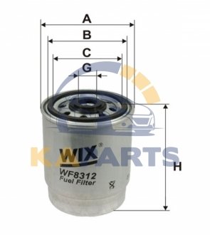 WF8312 WIX FILTERS Фильтр палива