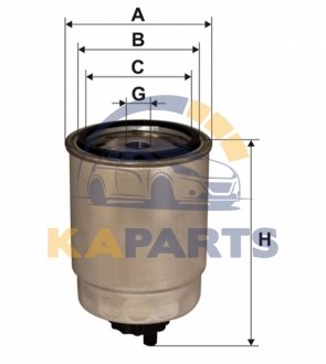 WF8068 WIX FILTERS Фильтр палива