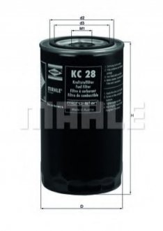 KC 28 MAHLE / KNECHT Фильтр топливный