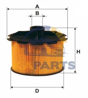 WF8177 WIX FILTERS Фильтрующий элемент топливного фильтра