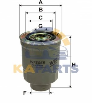 WF8058 WIX FILTERS Фільтр палива