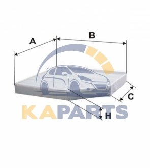 WP9328 WIX FILTERS Фильтр салона Audi A4 (B8/8K), A5 (8T), Q5 (8R) (WP9328) WIX