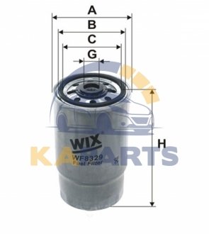 WF8329 WIX FILTERS Фильтр палива