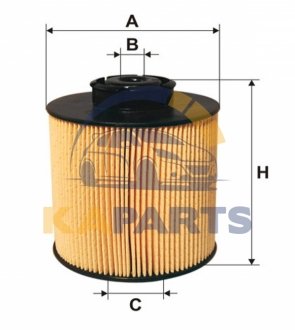 95021E WIX FILTERS Фильтрующий элемент топливного фильтра