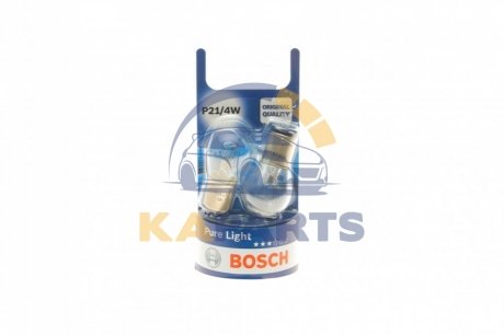 1 987 301 015 BOSCH Лампа P21/4W 12V блистер 2 шт. - кратн. 20 шт