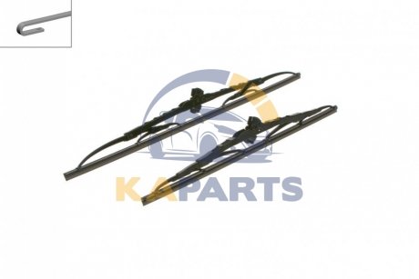 3 397 010 211 BOSCH Щітки склоочисника TW 650/700 FORD/SEAT/VW \'\'95-10 - кратн. 5 шт