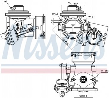 98299 NISSENS Клапан рециркуляціі ВГ (EGR)