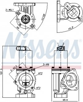 98167 NISSENS Клапан рециркуляціі ВГ (EGR)