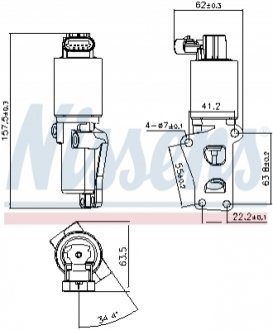 98170 NISSENS Клапан EGR