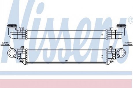 96785 NISSENS Интеркулер MB E W 211(02-)E (+)[OE 211 500 11 02]