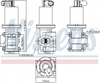 98180 NISSENS Клапан рециркуляціі ВГ (EGR) First Fit