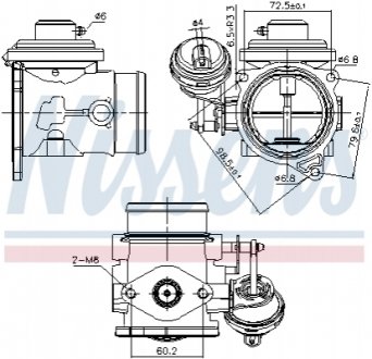 98301 NISSENS Клапан рециркуляціі ВГ (EGR)