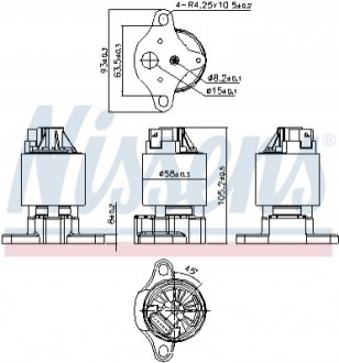 98187 NISSENS Клапан EGR
