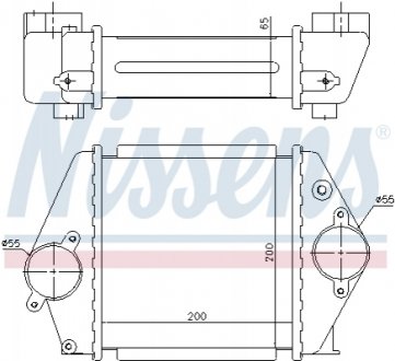 96570 NISSENS Радіатор наддуву