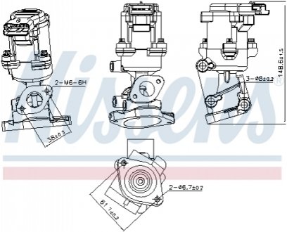 98240 NISSENS Клапан EGR