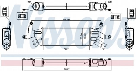 96086 NISSENS Інтеркулер