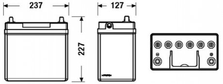 EB456 EXIDE Аккумулятор