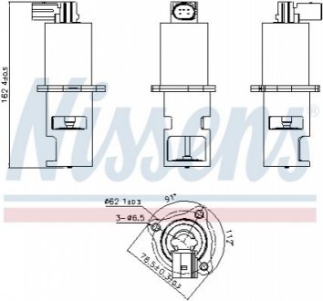 98172 NISSENS Клапан рециркуляціі ВГ (EGR)