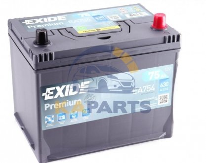 EA754 EXIDE Автомобільний акумулятор EXIDE 6СТ-75 АзЕ Premium