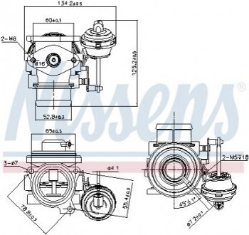 98182 NISSENS Клапан EGR