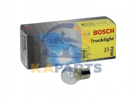 1 987 302 501 BOSCH Лампа розжарювання Trucklight, P21W, 24V/21W, BA15s