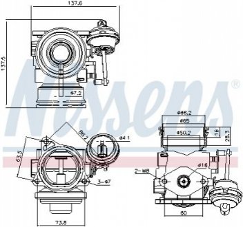 98162 NISSENS Клапан EGR