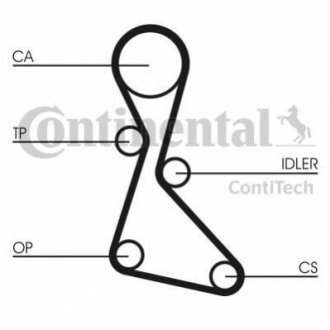 CT553 Contitech Ремень ГРМ