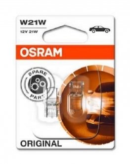 7505-02B OSRAM Лампа W21W; W21W 12V 21W W3X16D 2шт