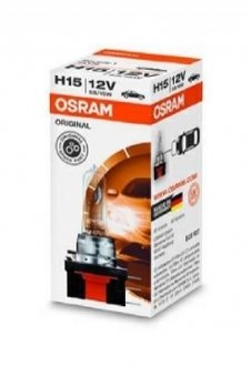 64176 OSRAM Лампа розжарювання H15 55/15W 12V PGJ23T-1 (Дал.)