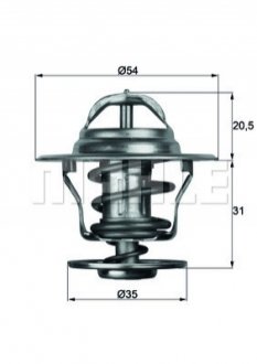 TX 13 71D MAHLE / KNECHT Термостат, охолоджуюча рідина