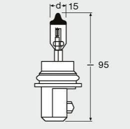 9007 OSRAM Автолампа допоміжного світла