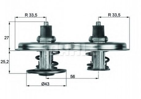 TX 33D MAHLE / KNECHT Термостат