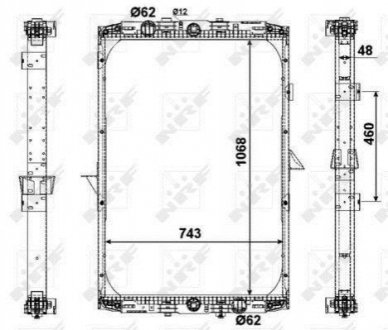 509541 NRF Радиатор