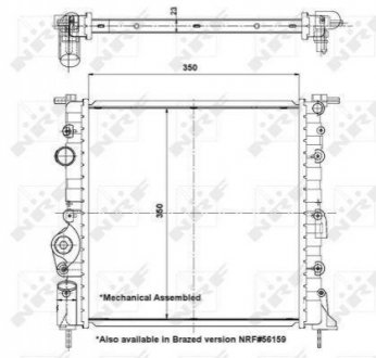 58196 NRF Радиатор