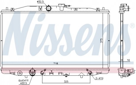 68152 NISSENS Радіатор охолодження