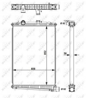 509616 NRF Радиатор системы охлаждения