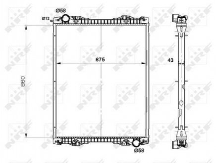 519743 NRF Радіатор