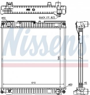 67224A NISSENS Радиатор системы охлаждения, MAN TG-L (05-)