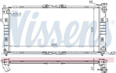 62392A NISSENS Радіатор