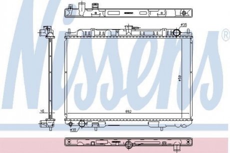 606161 NISSENS Радіатор