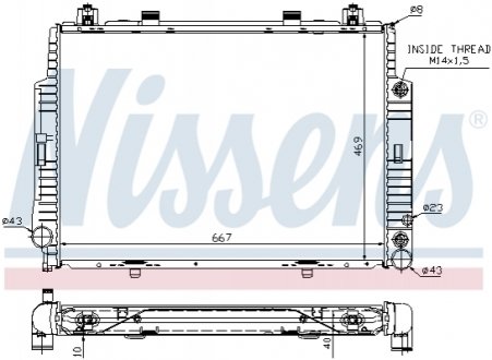 62716A NISSENS Радиатор