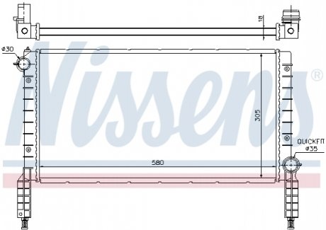 61768 NISSENS Радиатор