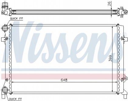 65277A NISSENS Радіатор охолодження двигуна